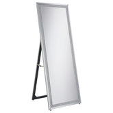Giddish 24 x 64 Inch Length Standing Mirror Silver