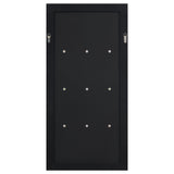 Oriel 24 x 47 Inch Rectangular 3-Shelf Wall Mirror Silver