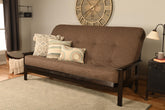 #6000 276 Coil Hinged Queen-size Futon Mattress in Linen Cocoa
