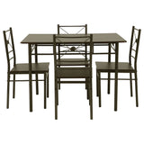 Anna  Rectangular Dining Set Dark Bronze