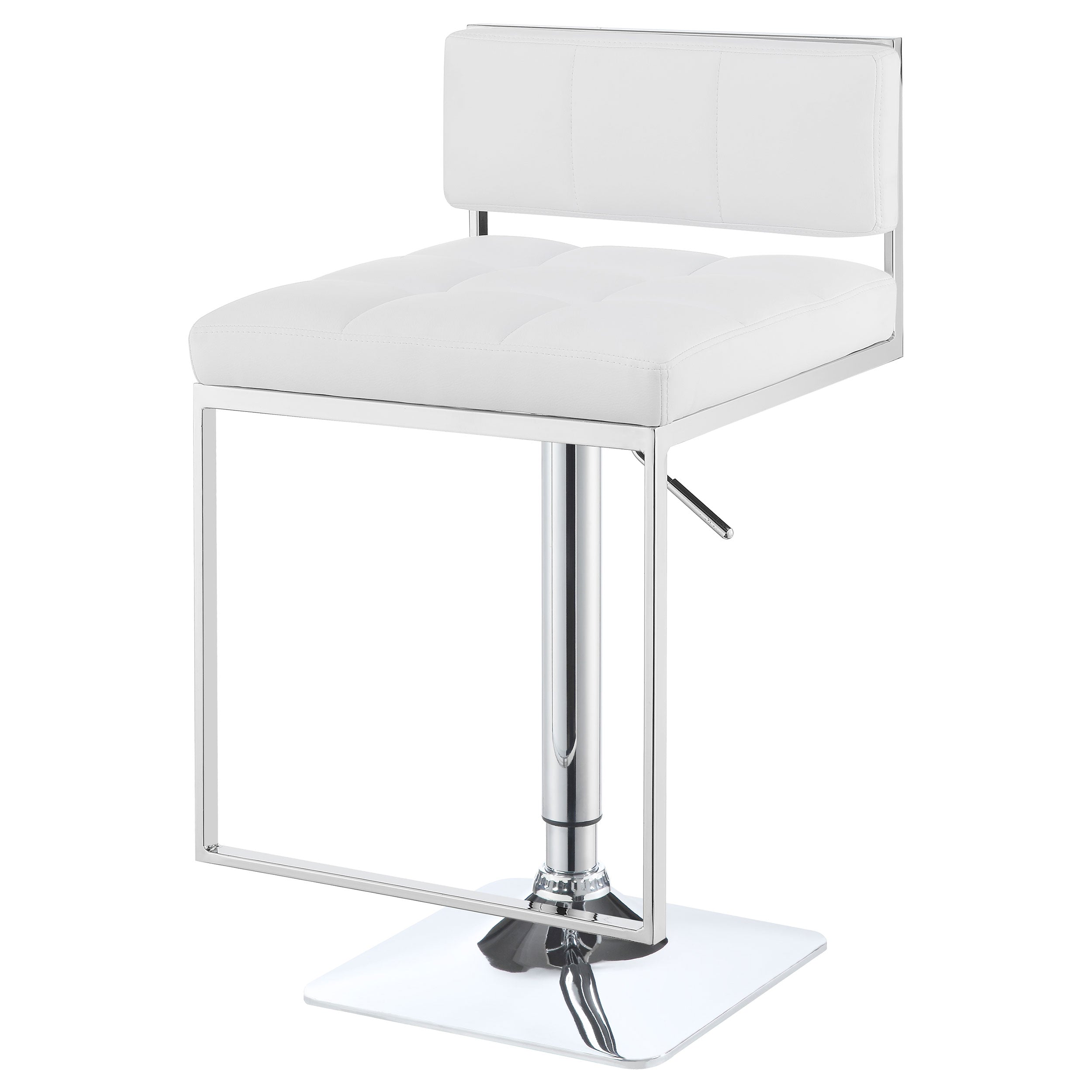 Alameda Adjustable Bar Stool Chrome and Grey