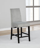 Stanton Velvet Upholstered Counter Chair Grey (Set of 2)