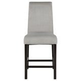 Stanton Velvet Upholstered Counter Chair Grey (Set of 2)
