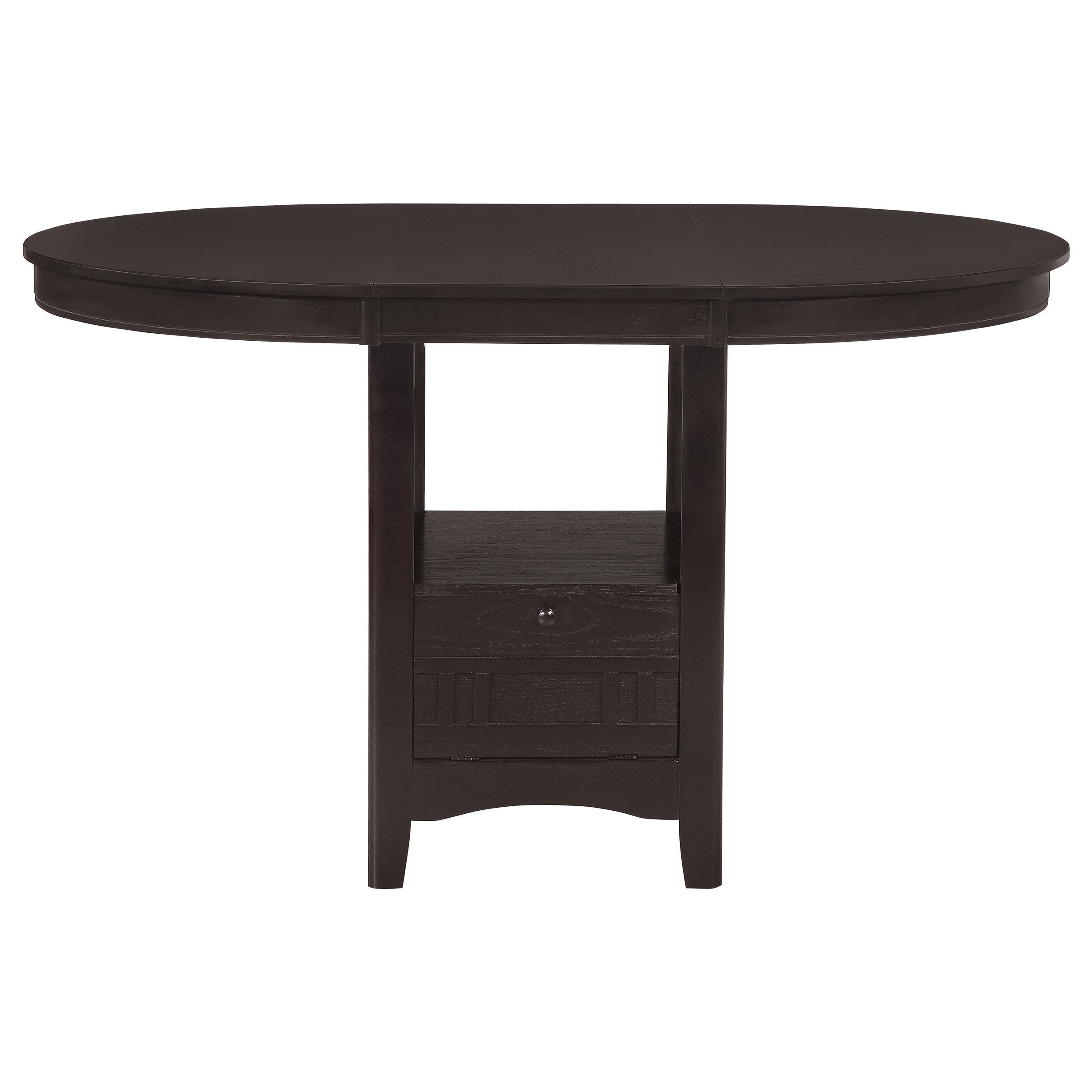 Lavon Oval 60-inch Extension Counter Dining Table Chestnut