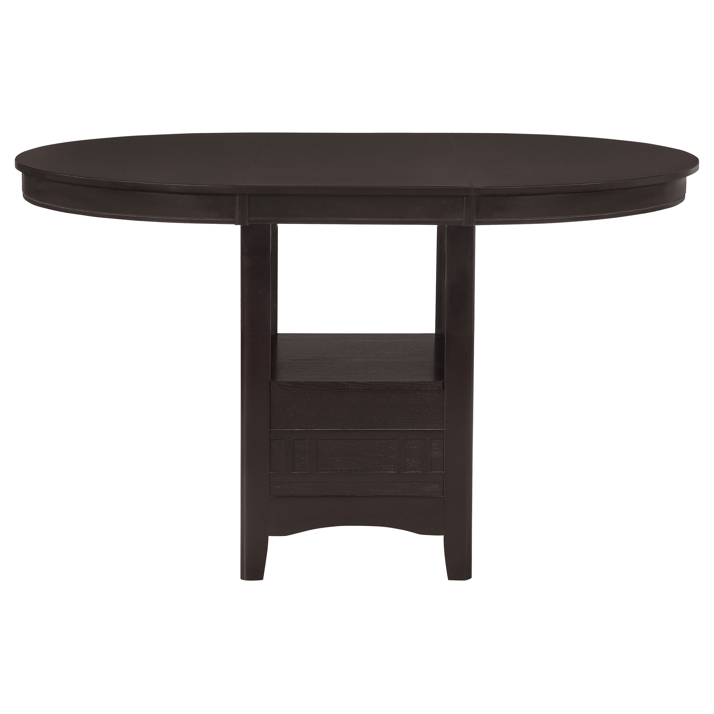 Lavon Oval 60-inch Extension Counter Dining Table Chestnut