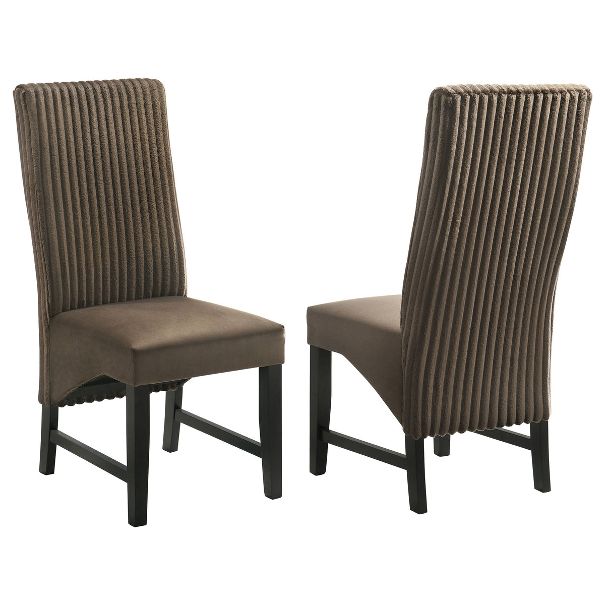 Barrand Upholstered Dining Side Chair Black (Set of 2)