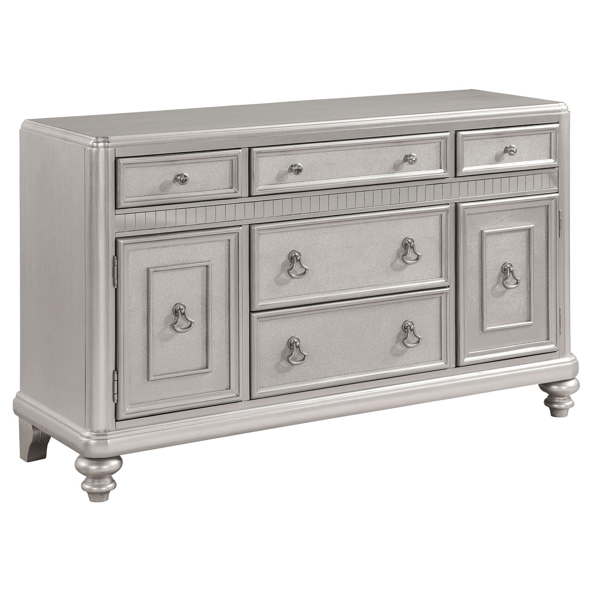 Bling Game Dining Sideboard Buffet Cabinet Metallic Platinum