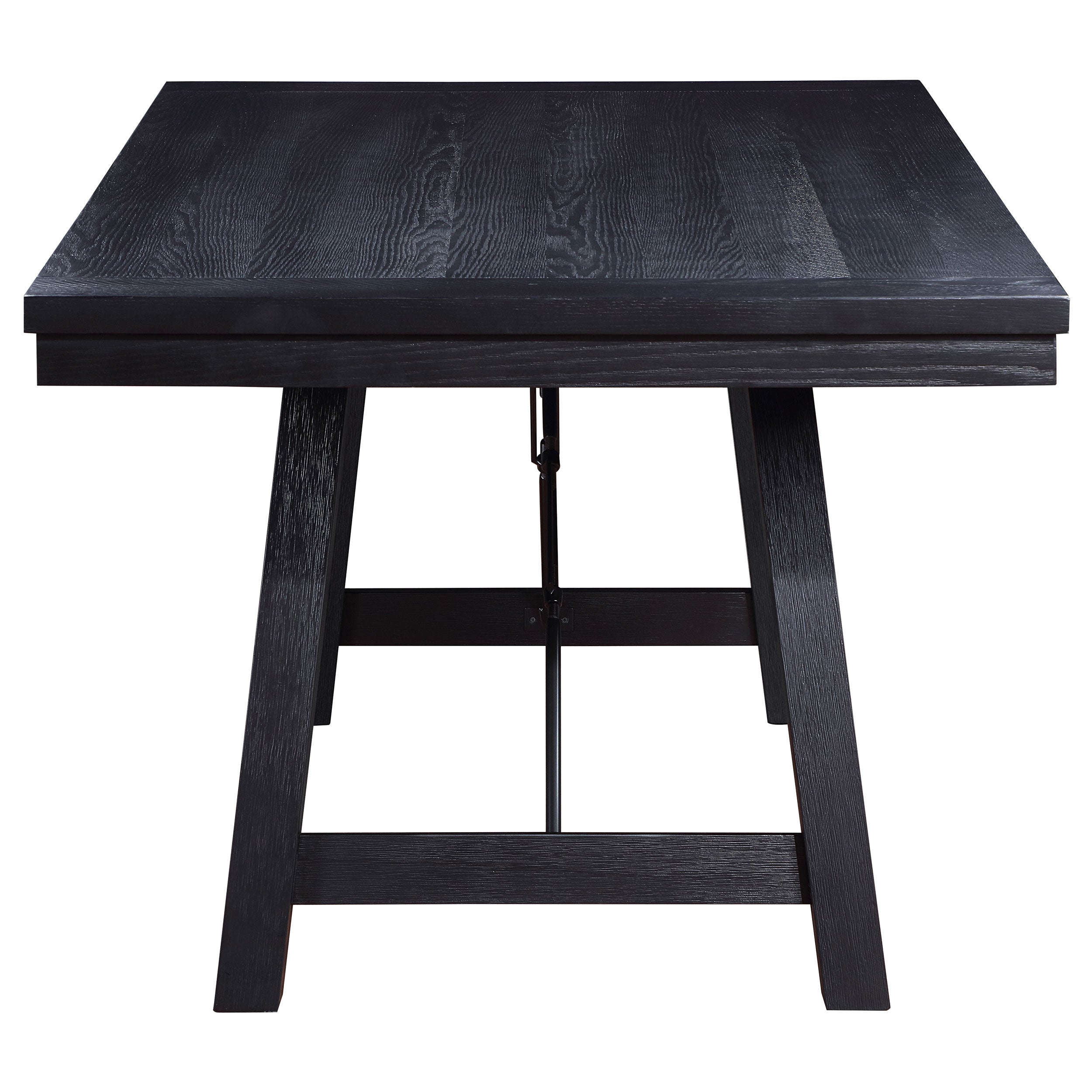 Newport  Rectangular Trestle Table Dining Set Black