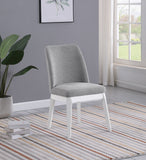 Carissa Upholstered Dining Side Chair Beige (Set of 2)