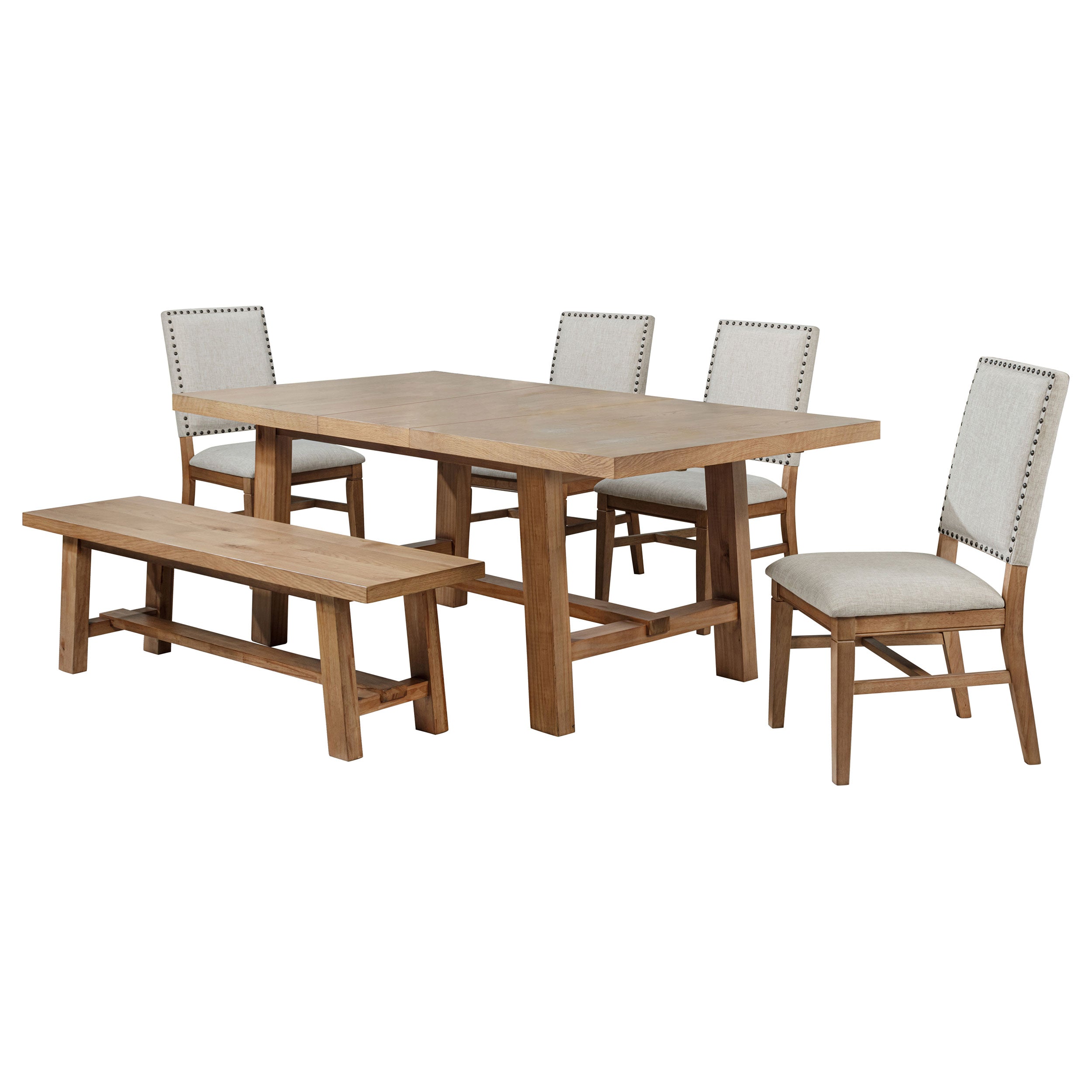 Middleton  Extension Leaf Dining Set Brown and Black