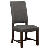 Twain Upholstered Side Chairs Warm Grey (Set of 2)