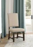 Twain Upholstered Side Chairs Warm Grey (Set of 2)