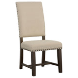 Twain Upholstered Side Chairs Warm Grey (Set of 2)