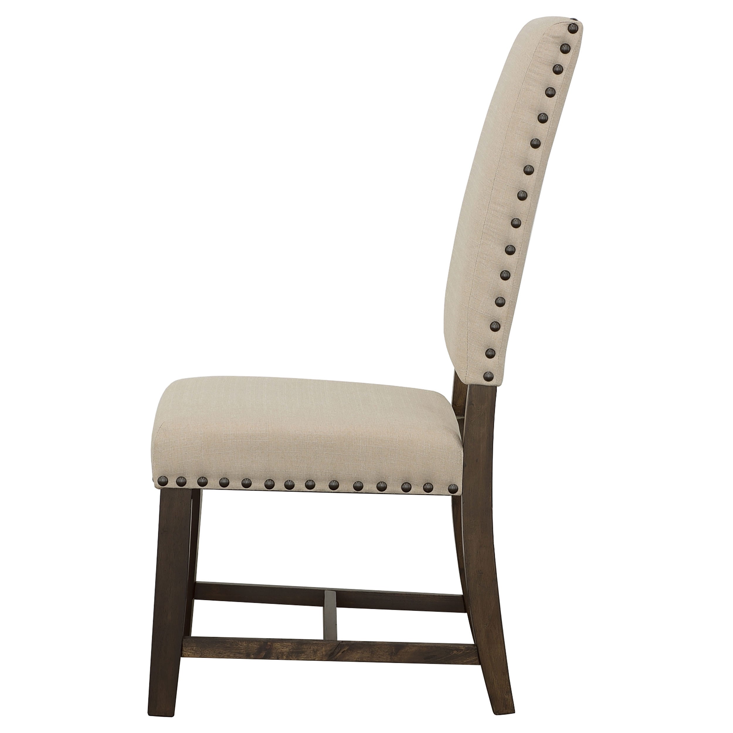 Twain Upholstered Side Chairs Warm Grey (Set of 2)