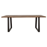 Ditman 80-inch Live Edge Dining Table Grey Sheesham