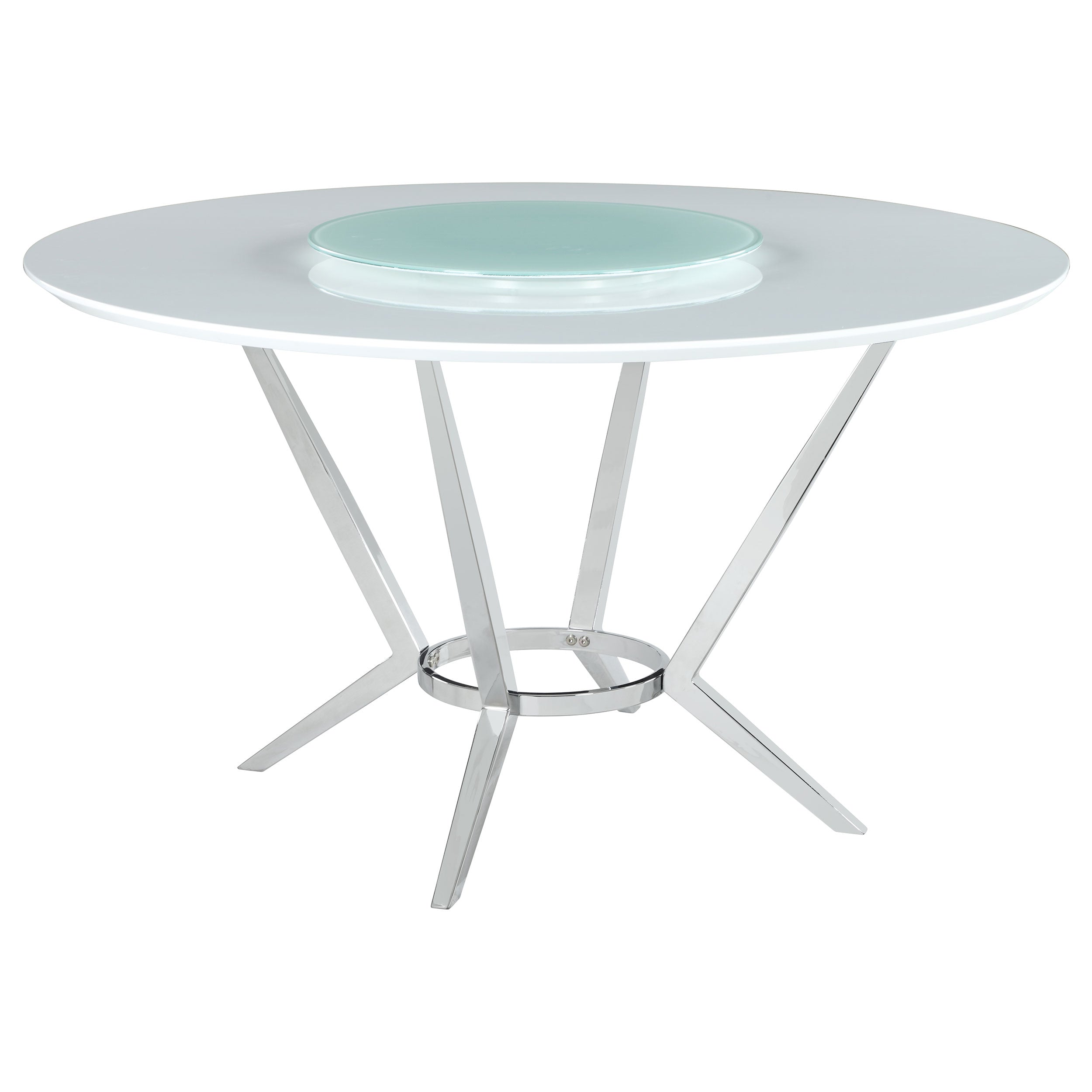 Abby  Dining Set White and Light Grey