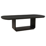 Leandro 78-inch Extension Dining Room Table Burnished Black