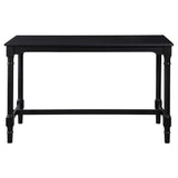 Martina  Rectangular Spindle Leg Counter Height Dining Set Oatmeal and Black