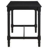 Martina  Rectangular Spindle Leg Counter Height Dining Set Oatmeal and Black