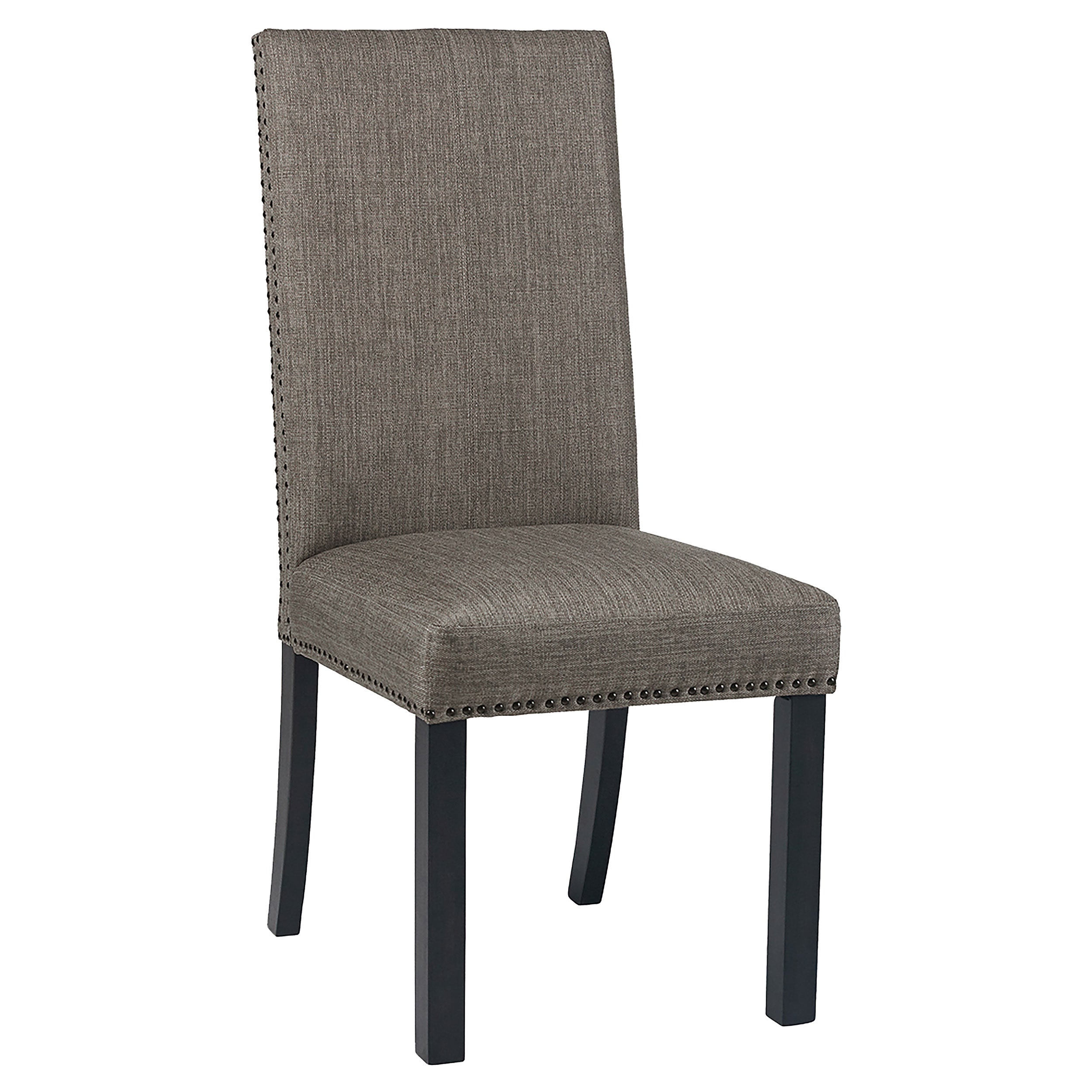 Hubbard Upholstered Side Chairs Charcoal (Set of 2)