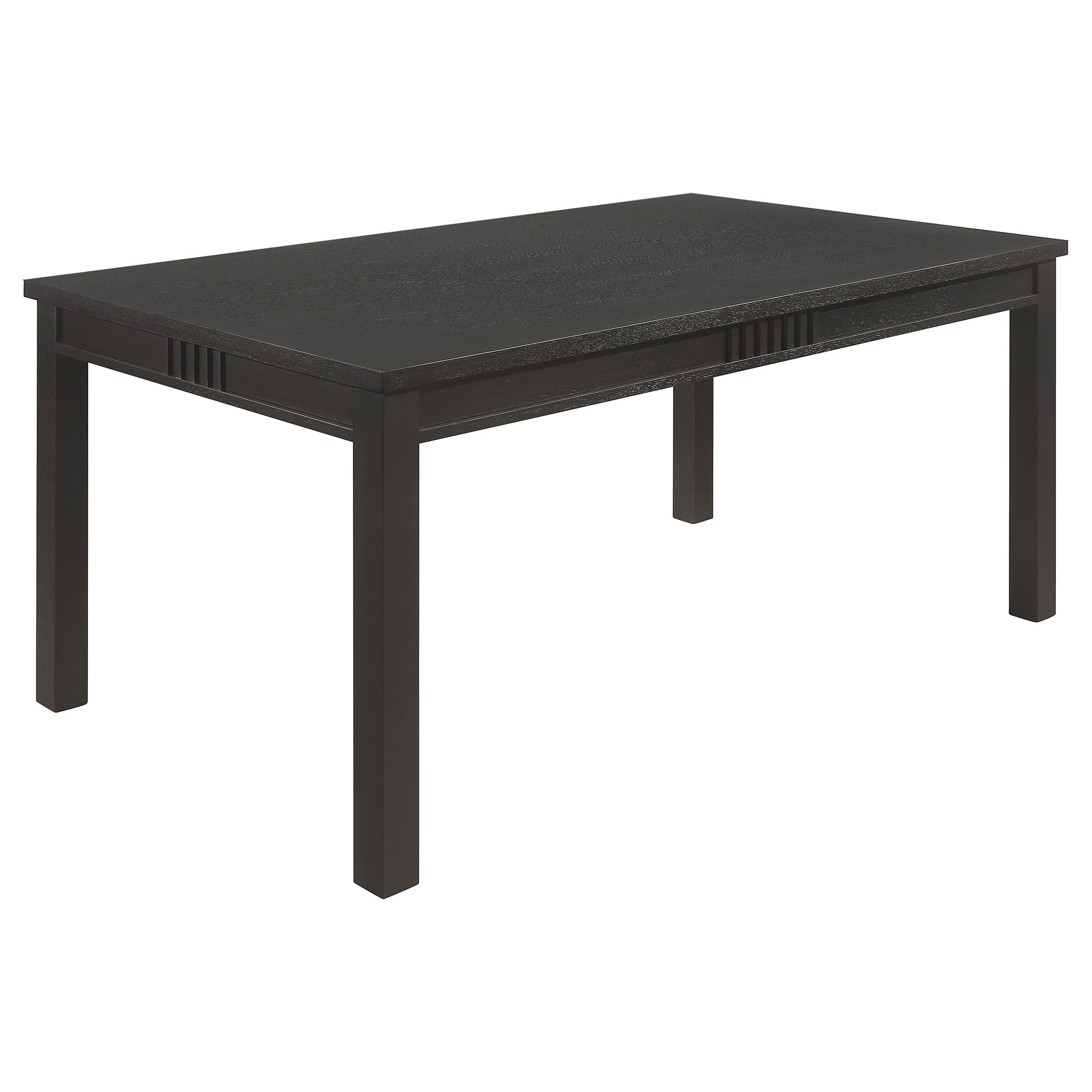 Marbrisa  Rectangular Dining Table Set Matte Black