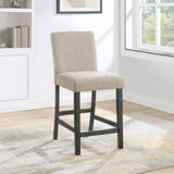 Alba Boucle Upholstered Counter Chair White (Set of 2)