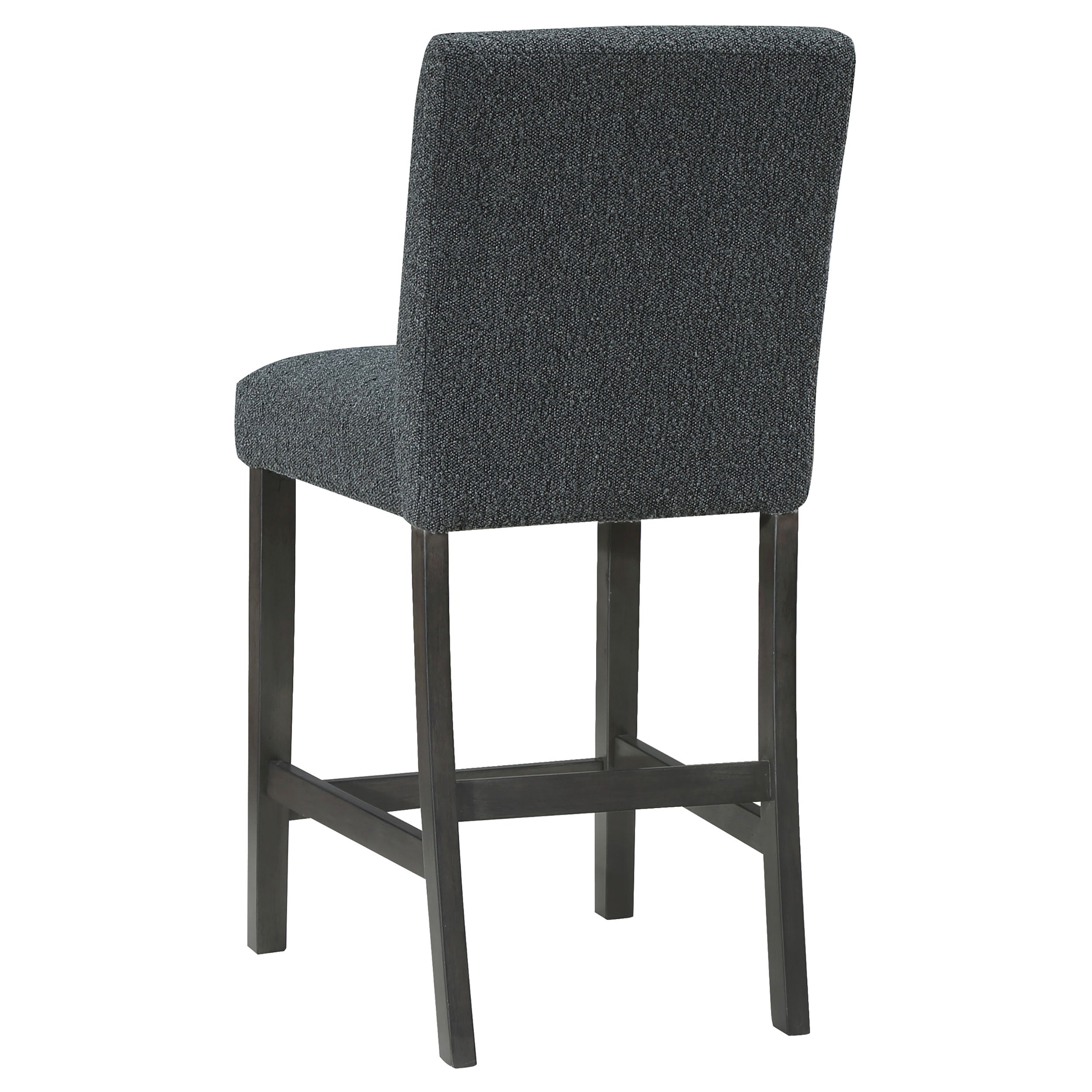 Alba Boucle Upholstered Counter Height Dining Chair White and Charcoal Grey (Set of 2)