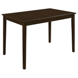 Guillen  Rectangular Dining Table Set Cappuccino