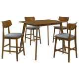 Robbie  47-inch Counter Height Dining Set Walnut