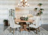 Florence  Round Dining Table Set Rustic Honey