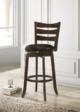 Murphy Ladder Back Counter Height Swivel Bar Stool Dark Cherry and Brown