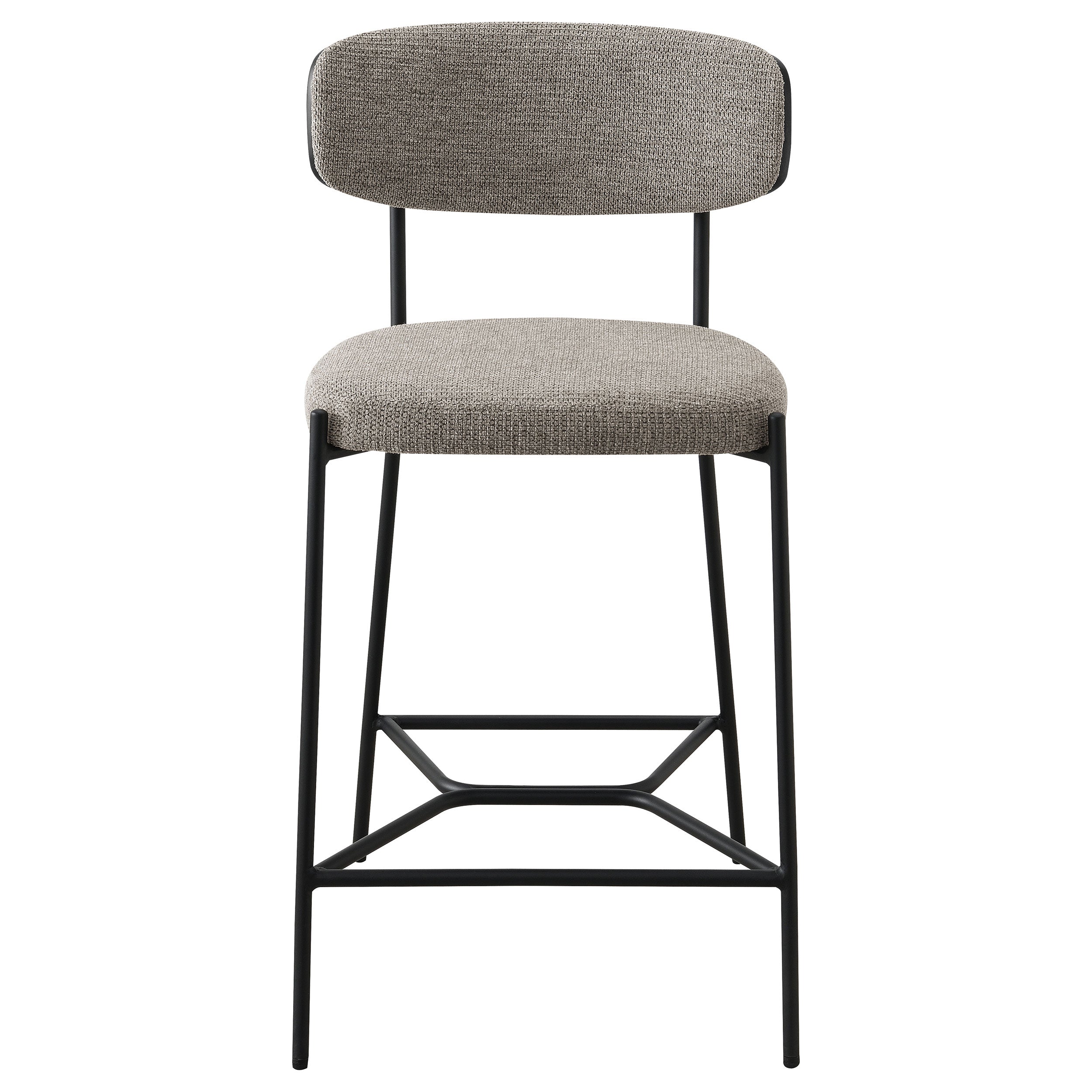 Elison Counter Height Bar Stool Light Brown (Set of 2)