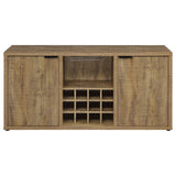 Jamestown 2-door Dining Sideboard Buffet with Wine Storage Mango Brown