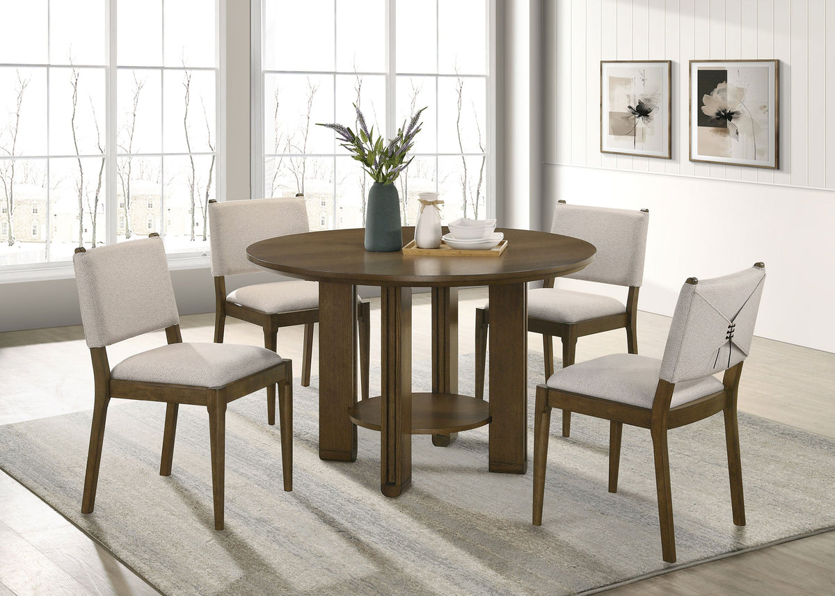 Ottowa  Round Counter Height Dining Room Set Brown