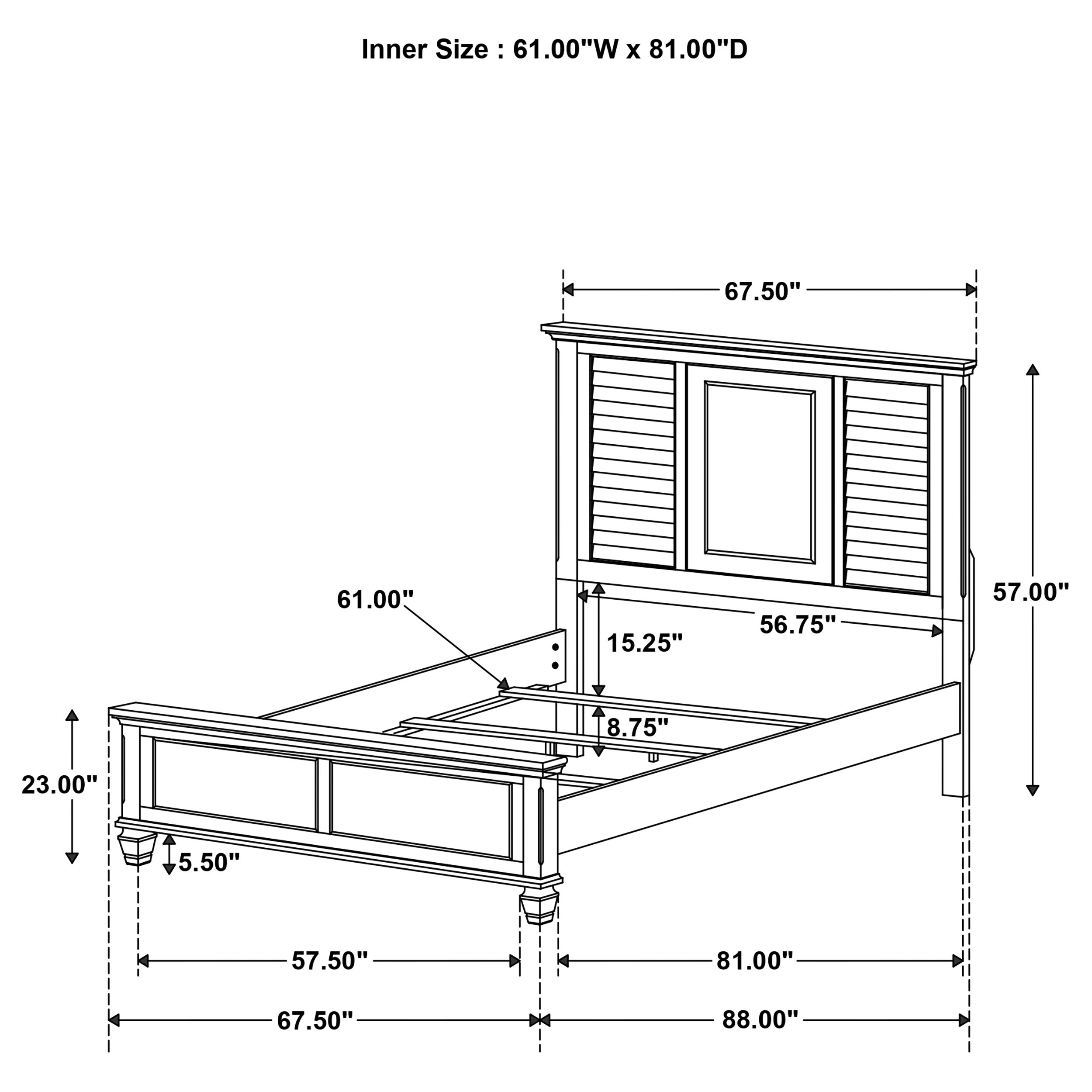 Franco   Bedroom Set Burnished Oak