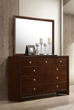 Serenity 9-drawer Dresser with Mirror Rich Merlot