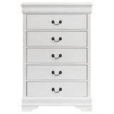 Louis Philippe 5-drawer Bedroom Chest White