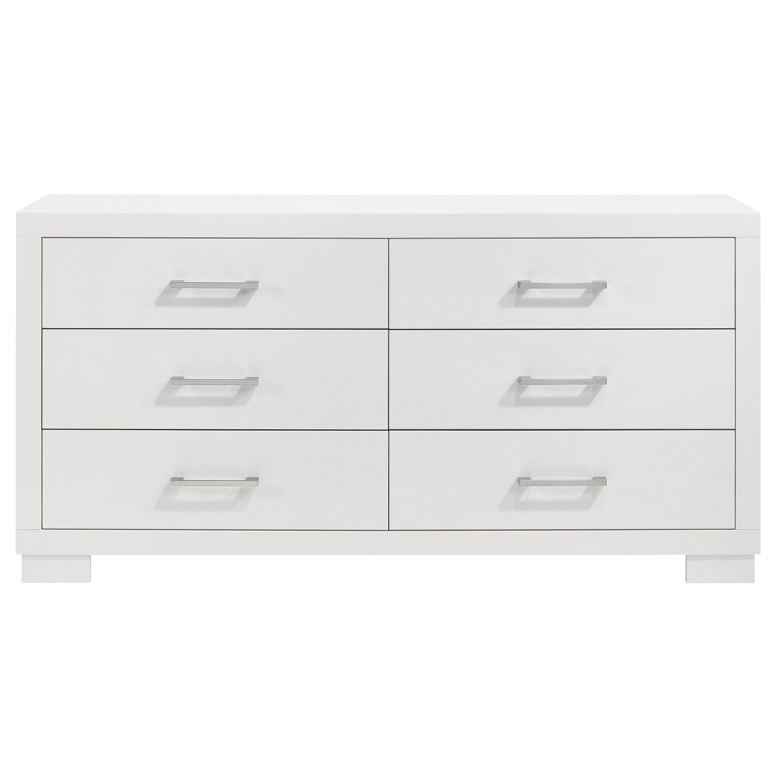 Jessica   LED Bedroom Set Cream White