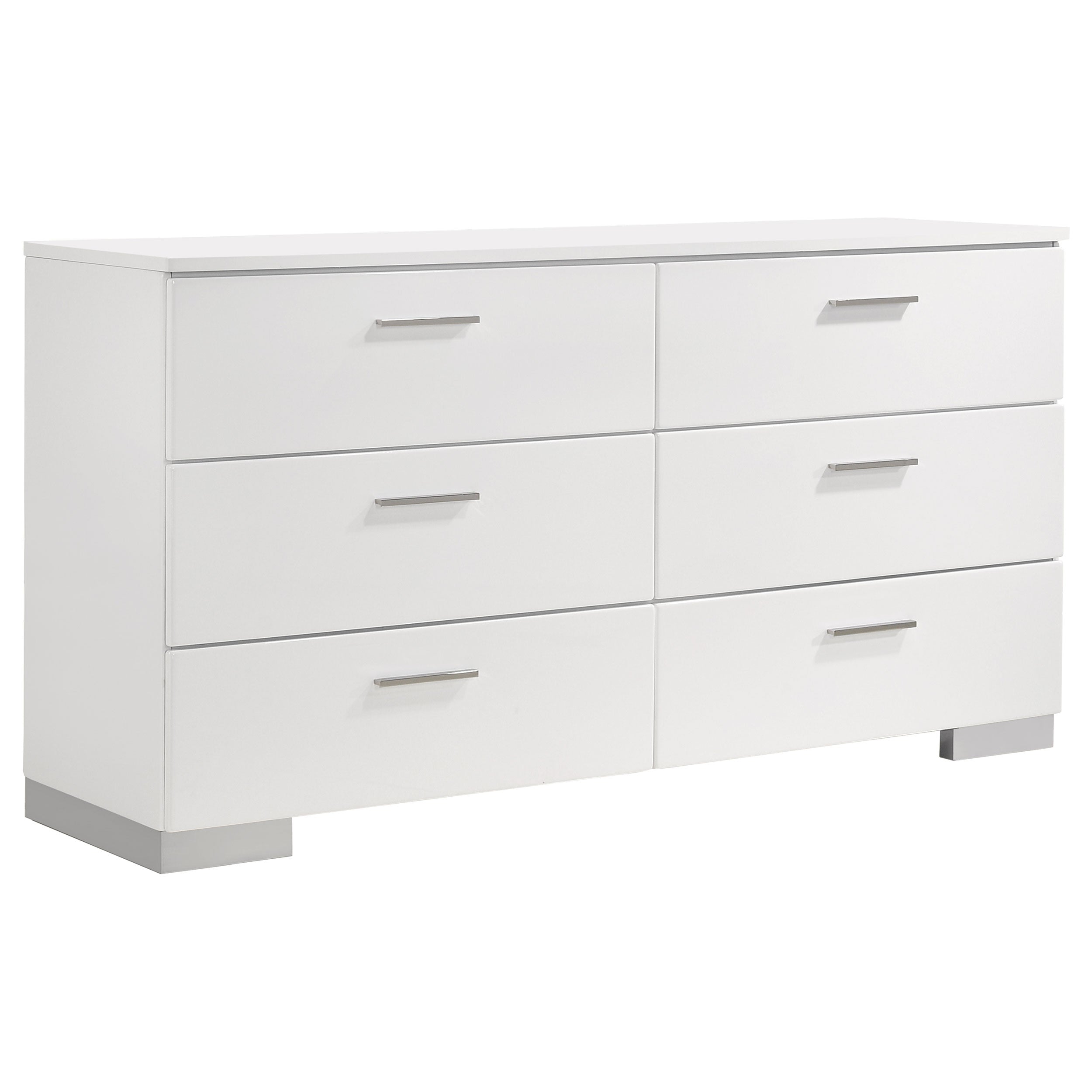 Felicity  Bedroom Set White High Gloss