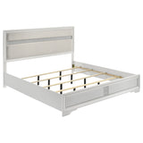 Miranda 55-inch Upholstered  Panel Bed White