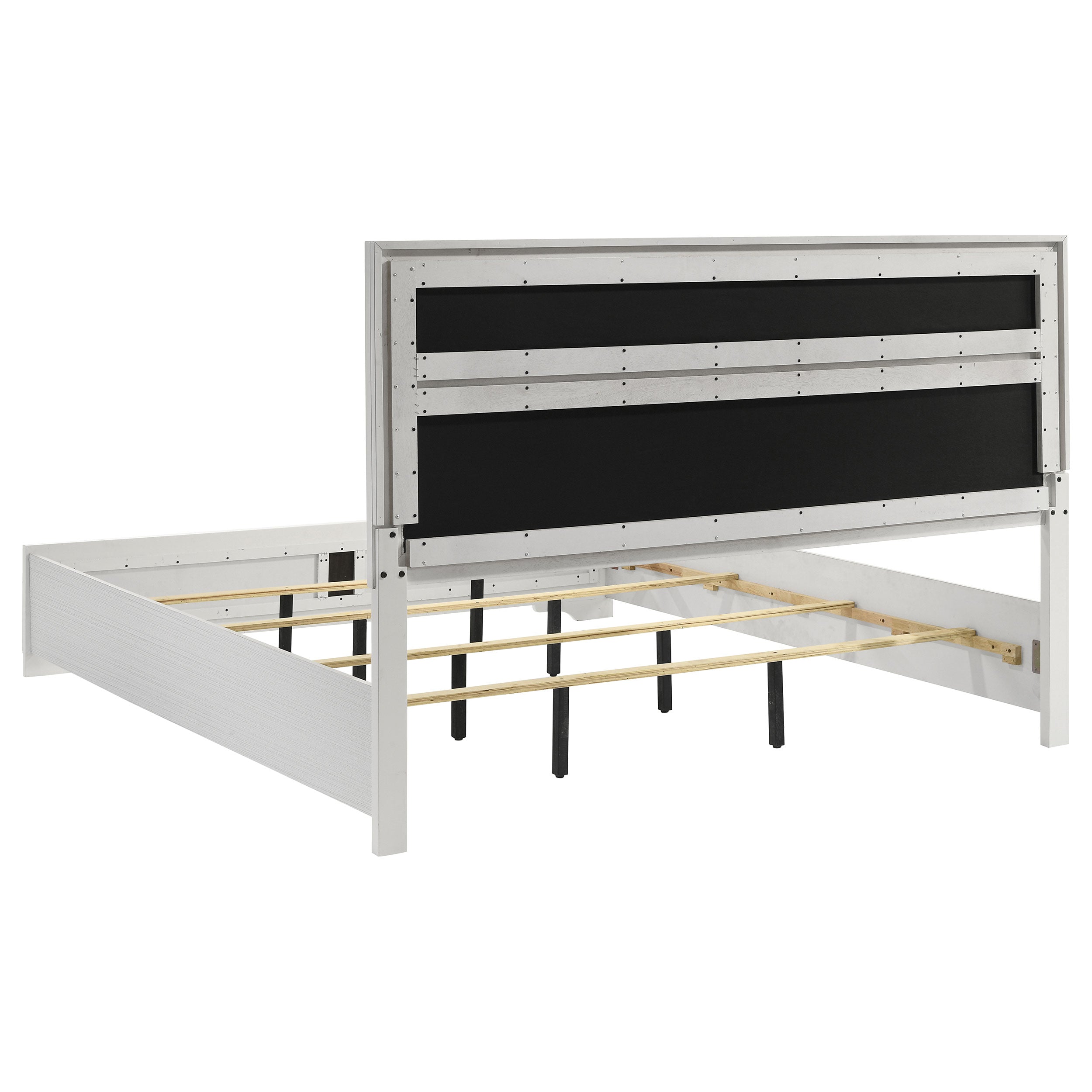 Miranda 55-inch Upholstered  Panel Bed White