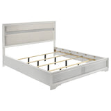 Miranda 55-inch Upholstered  Panel Bed White