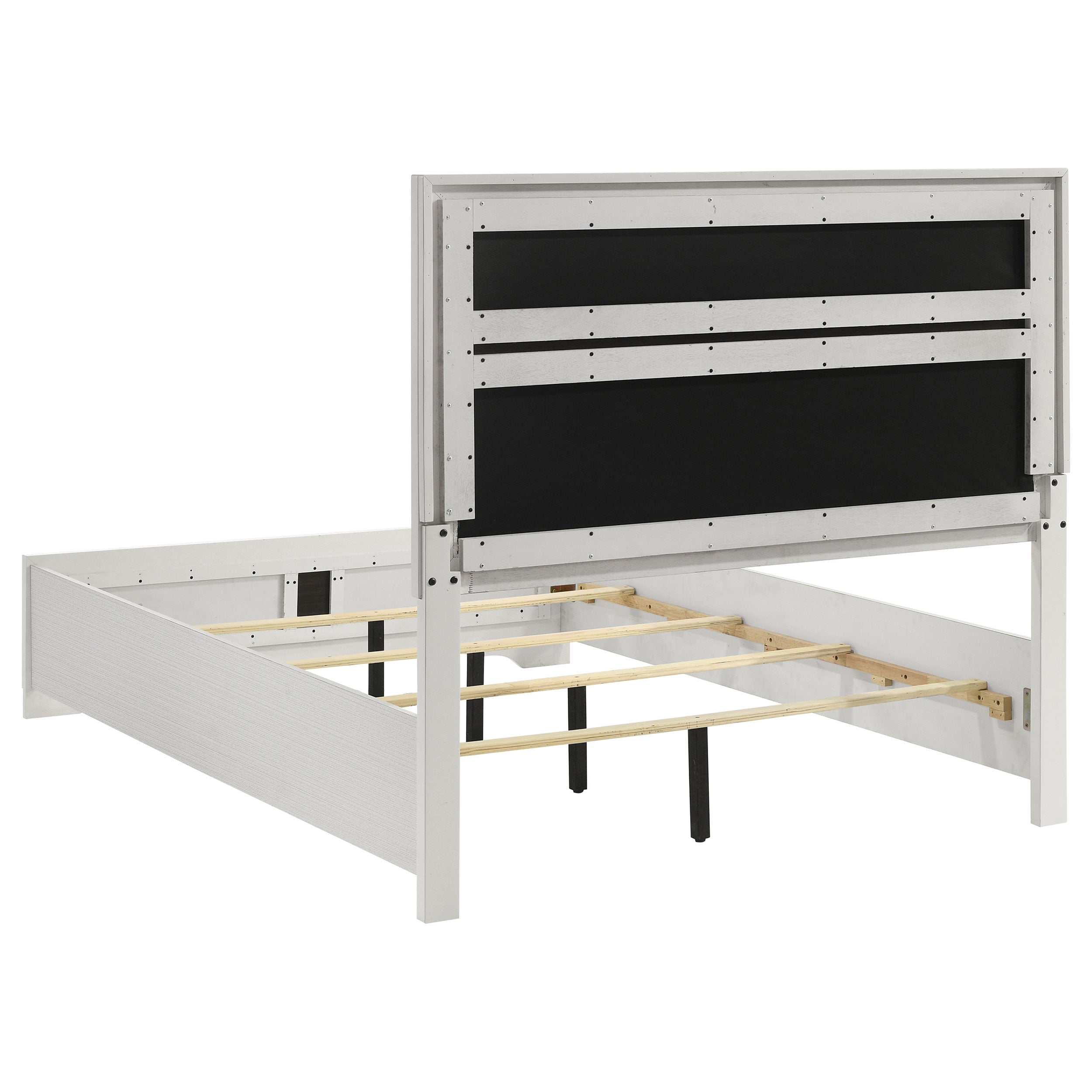 Miranda 55-inch Upholstered  Panel Bed White