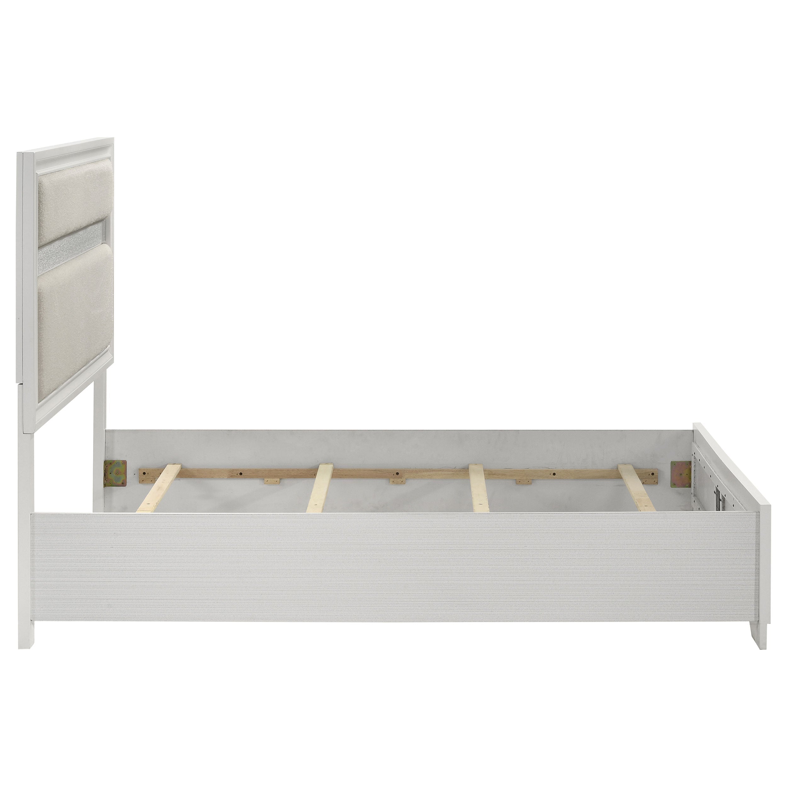 Miranda 55-inch Upholstered  Panel Bed White