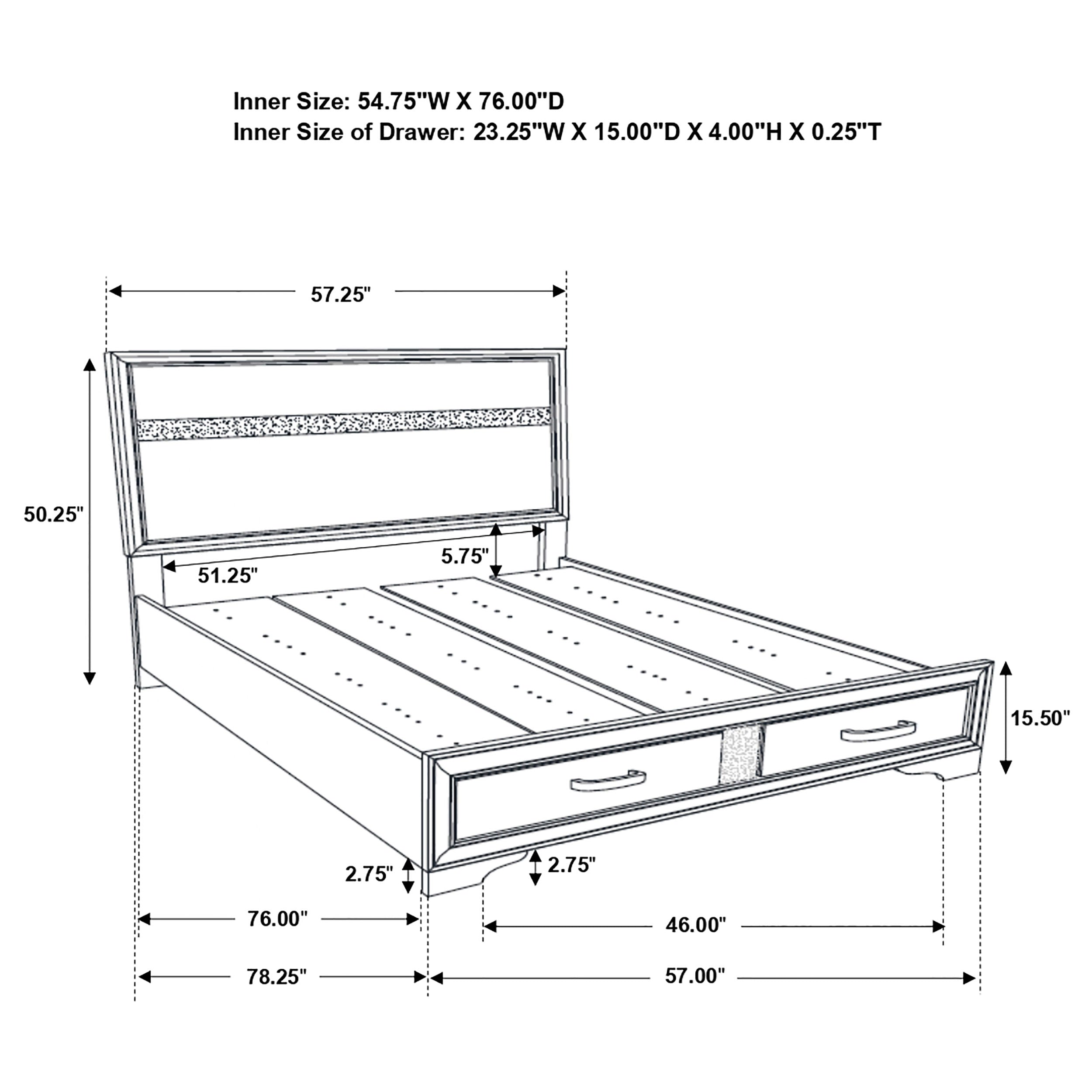 Miranda Platform Storage Bedroom Set