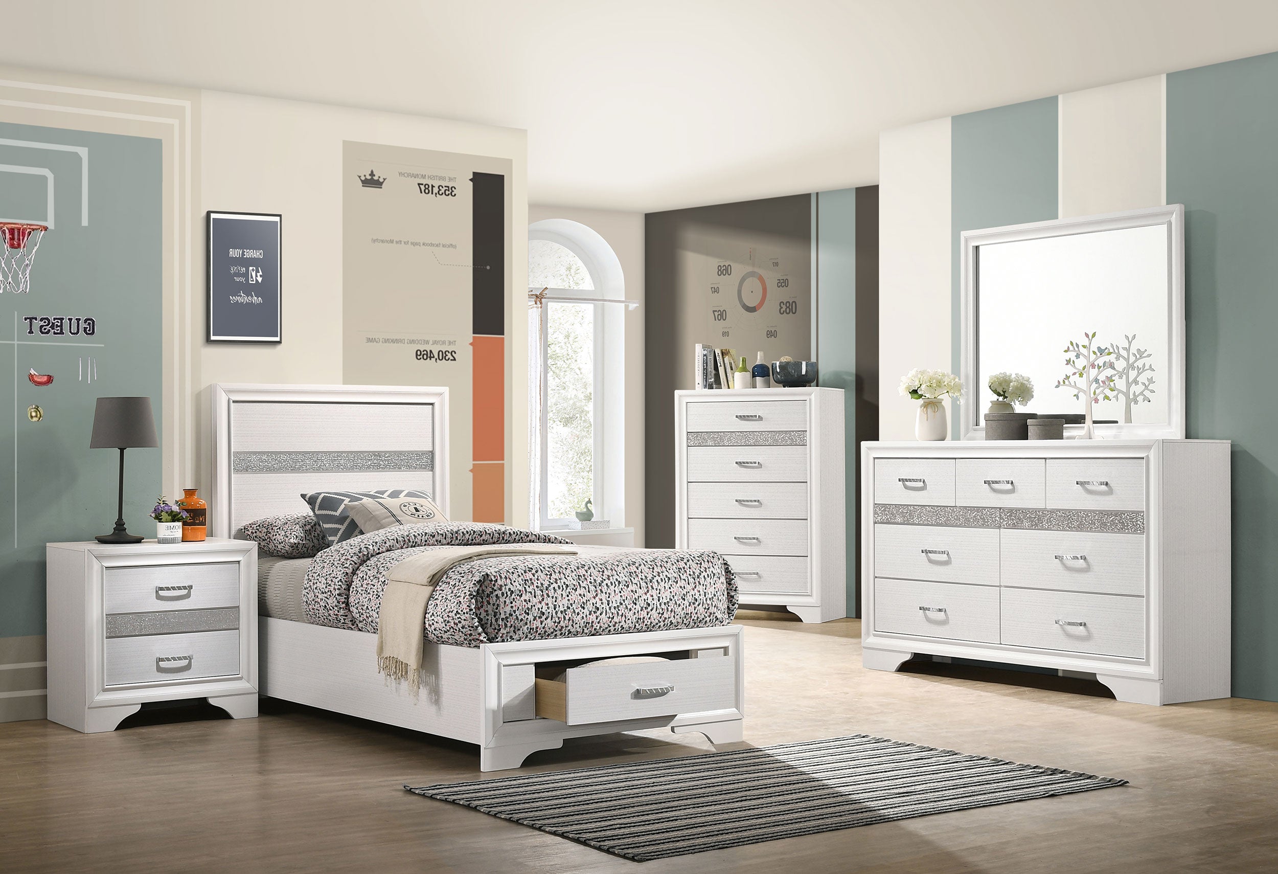 Miranda Platform Storage Bedroom Set