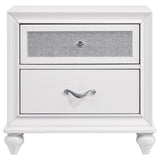 Barzini 2-drawer Nightstand White