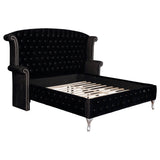 Deanna  Tufted Upholstered Bed Black