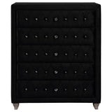 Deanna Deanna 5-drawer Rectangular Chest Black