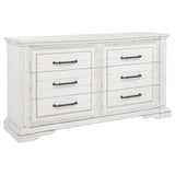 McKinney 6-drawer Bedroom Dresser Cabinet Vintage White